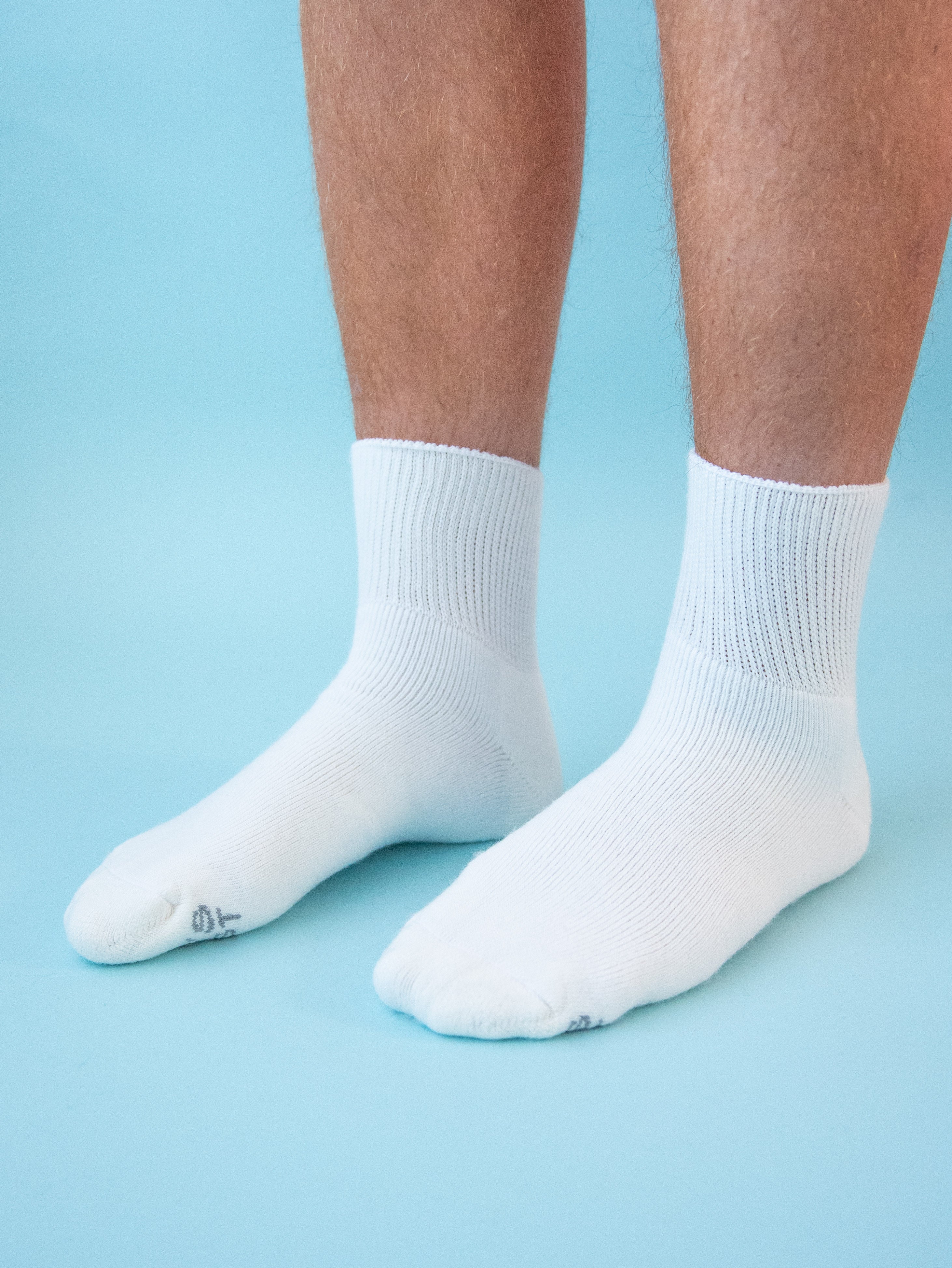 Sensitive Comfort Fit Quarter White