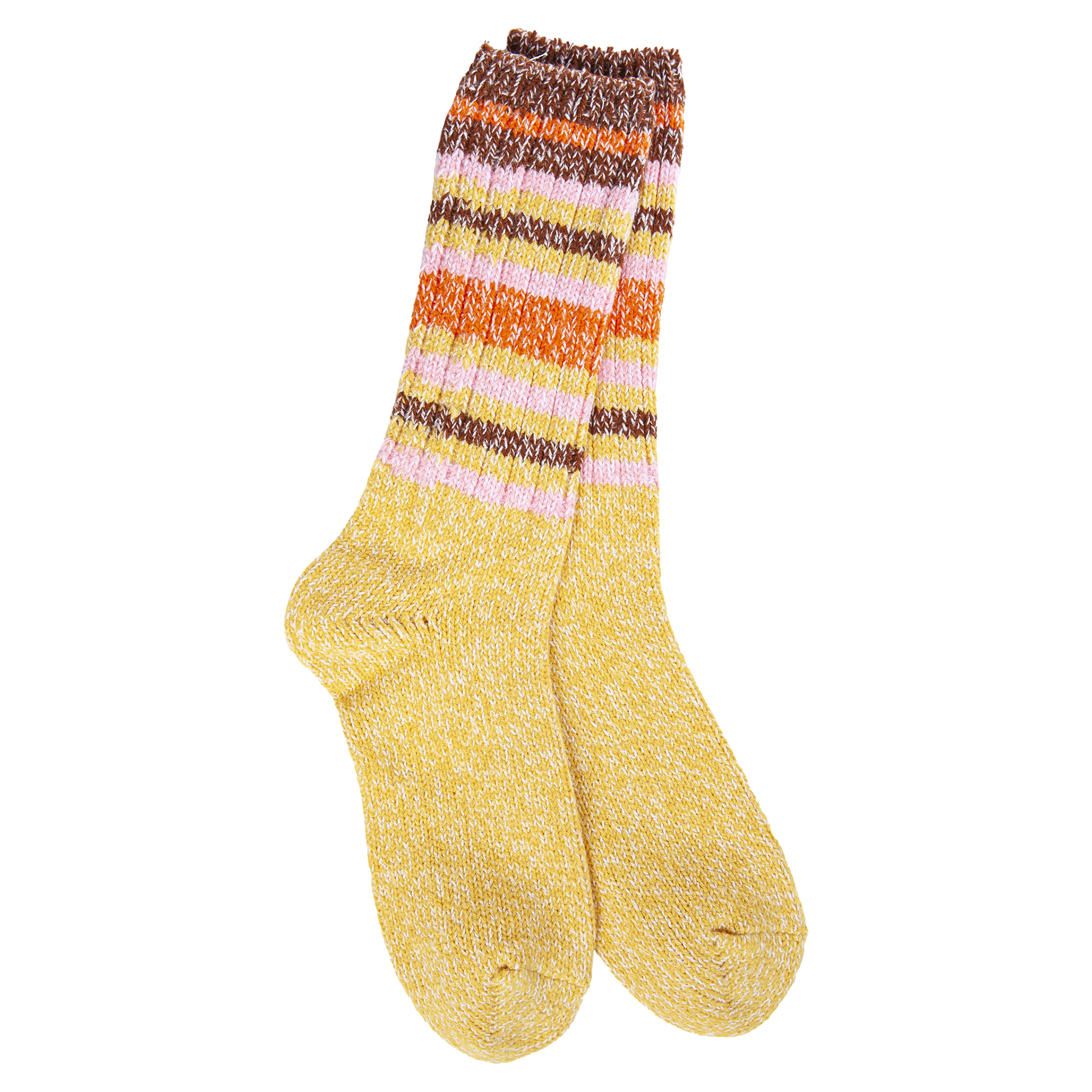 Weekend Ragg Crew Honey Stripe