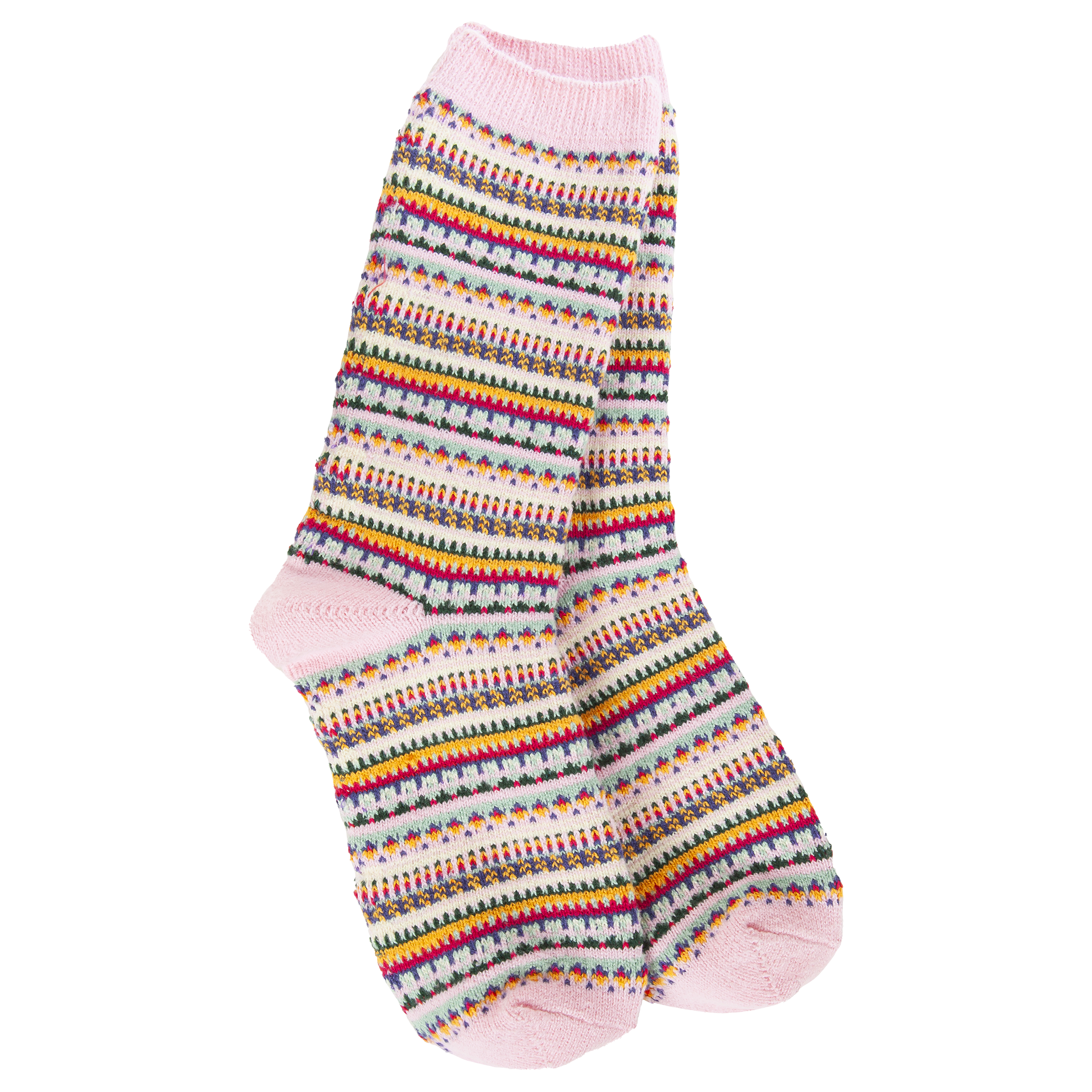 Weekend Boho Crew Pink Stripe