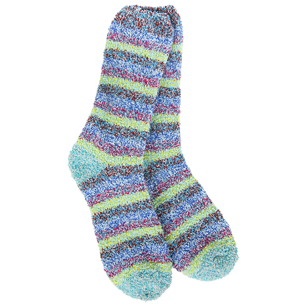 Cozy Garden Stripe Crew | Striped Socks | Colorful Socks | World's