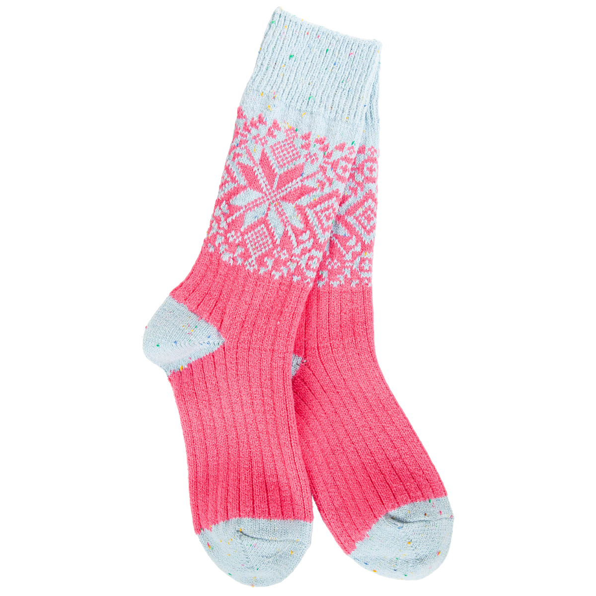 Weekend Holiday Crew Pink/Blue Confetti