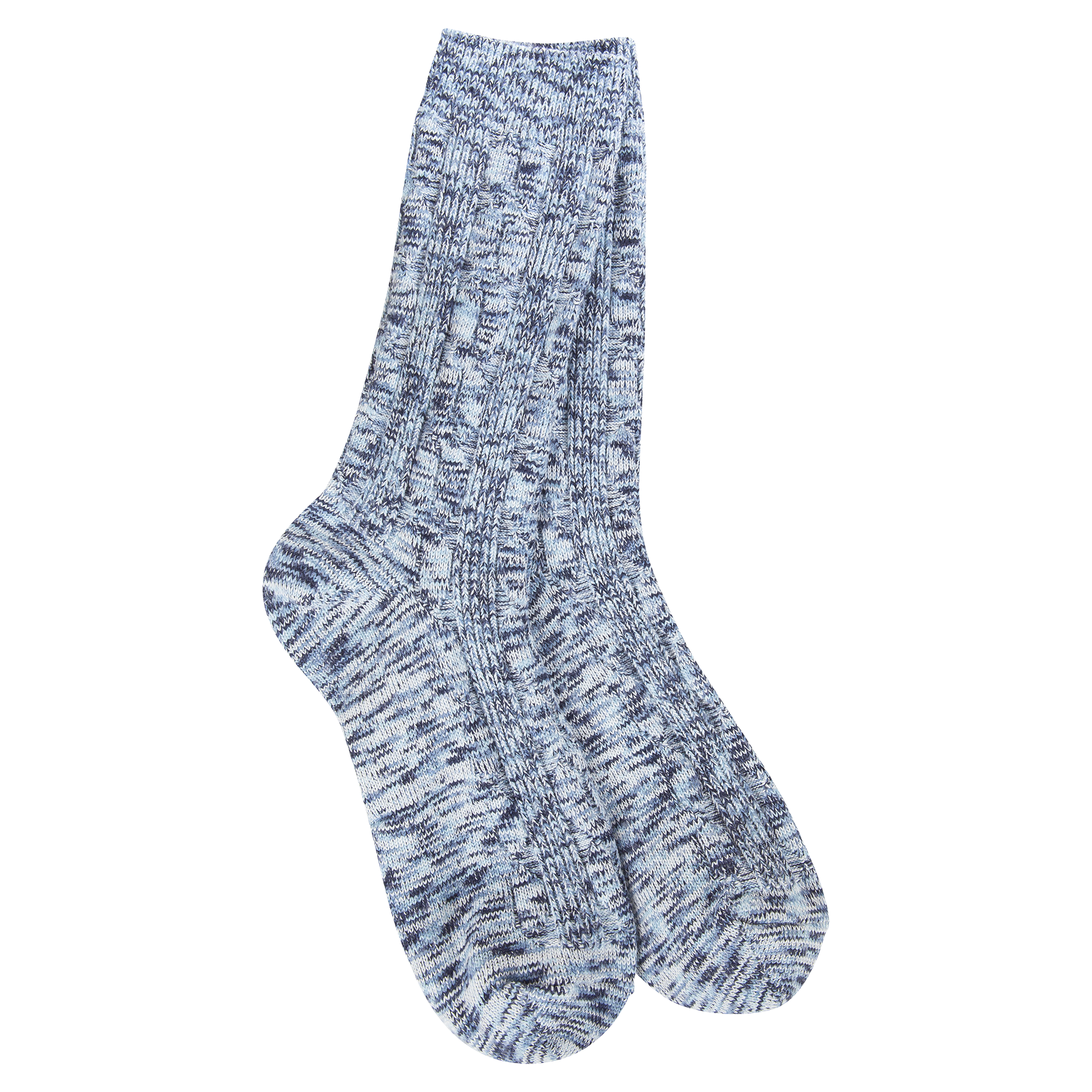 Light Weight Cable Crew Peacoat Multi