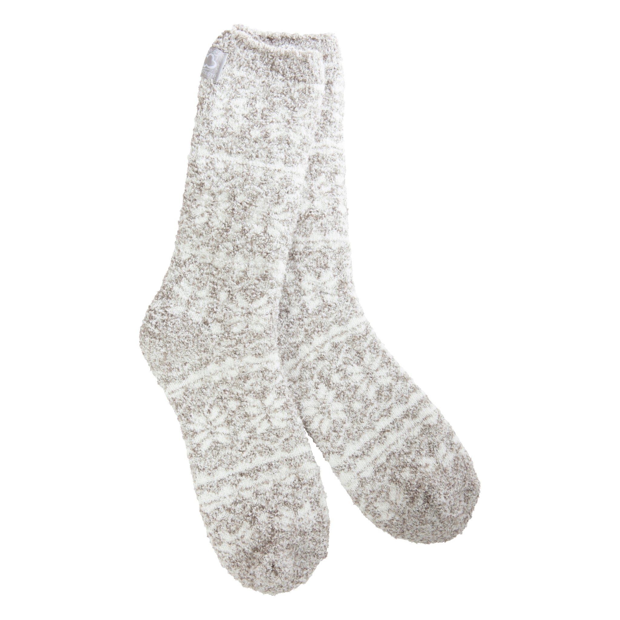 Holiday Cozy Winter Crew FairIsle Silver