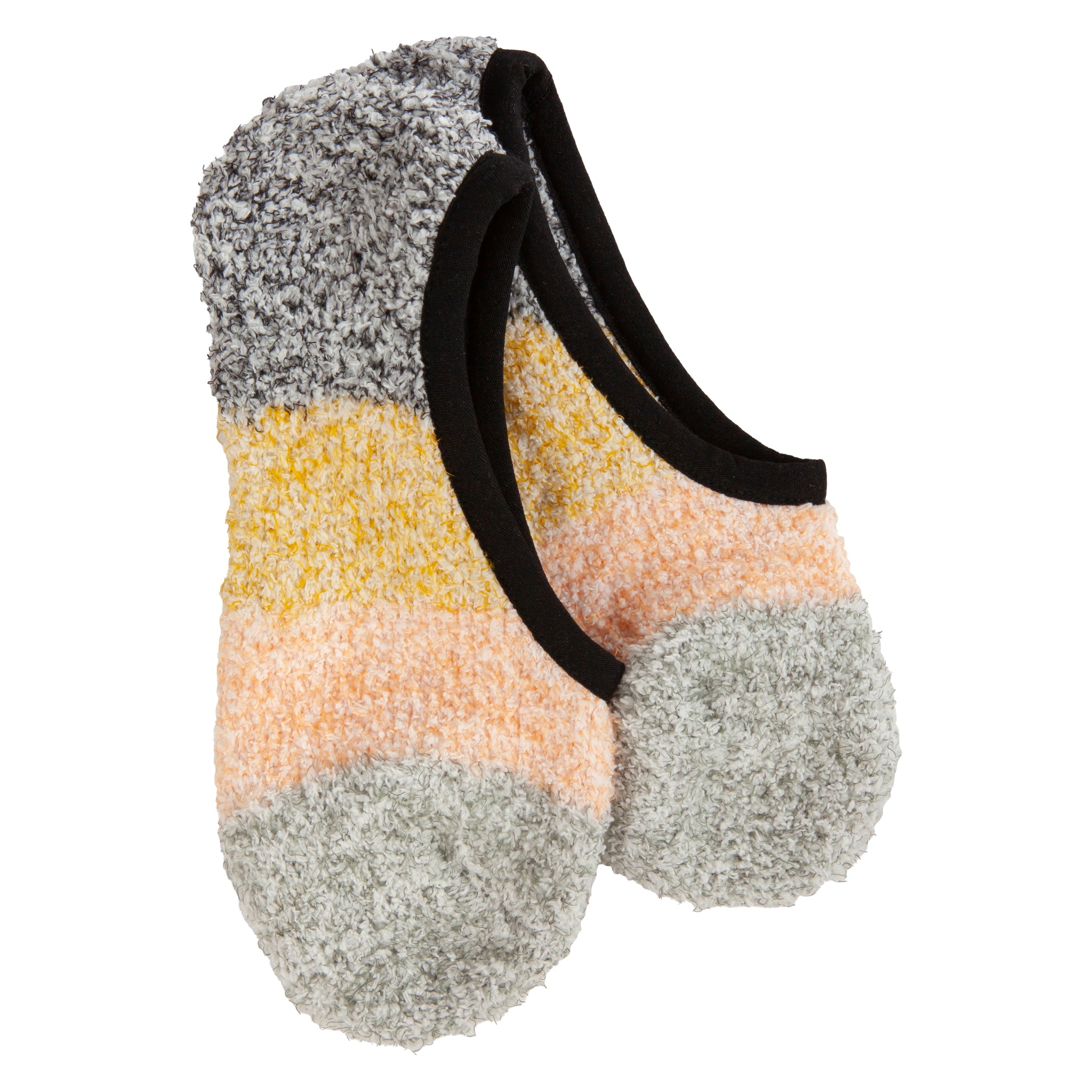 Cozy Colorblock Footsie Black Multi