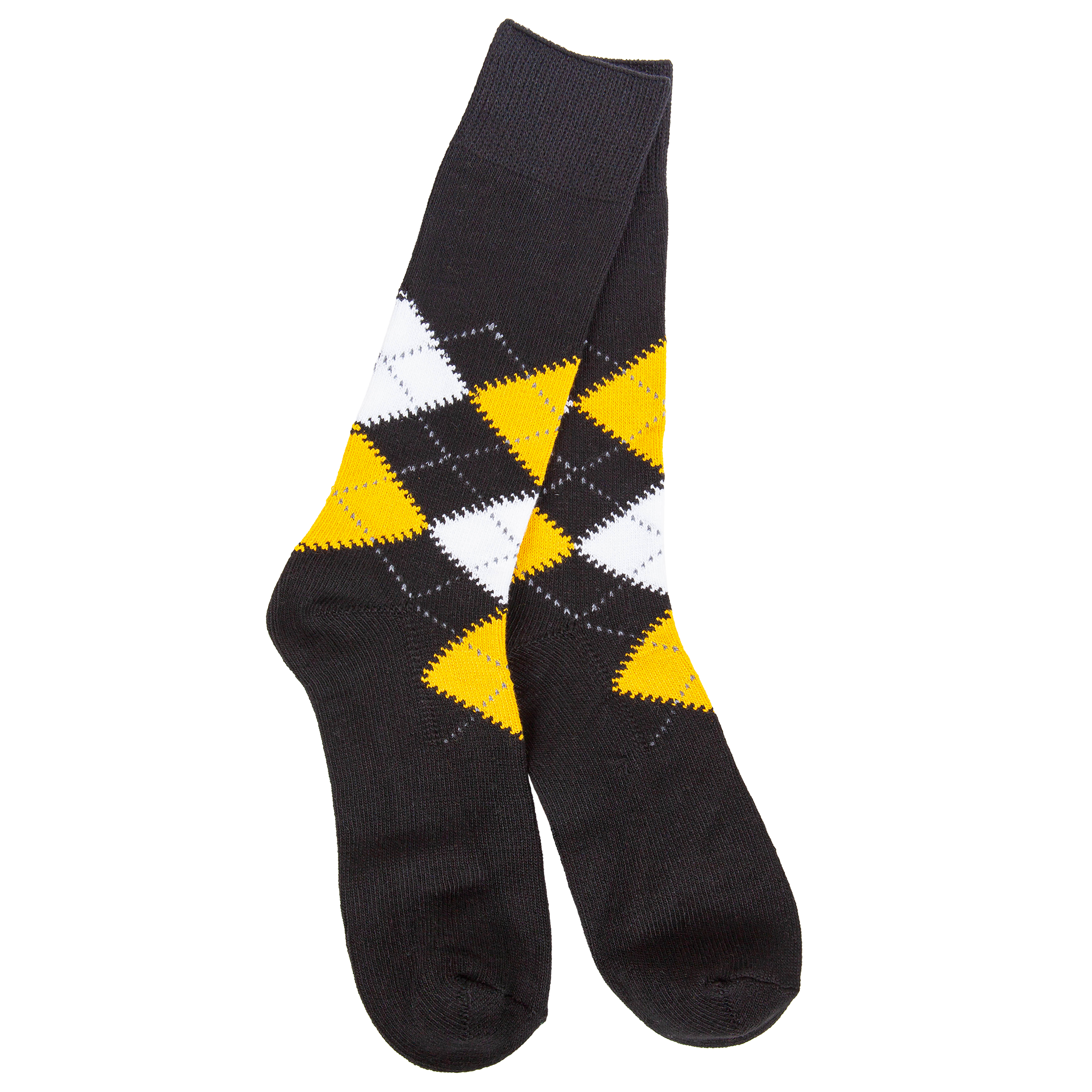 Metro Argyle Crew Black