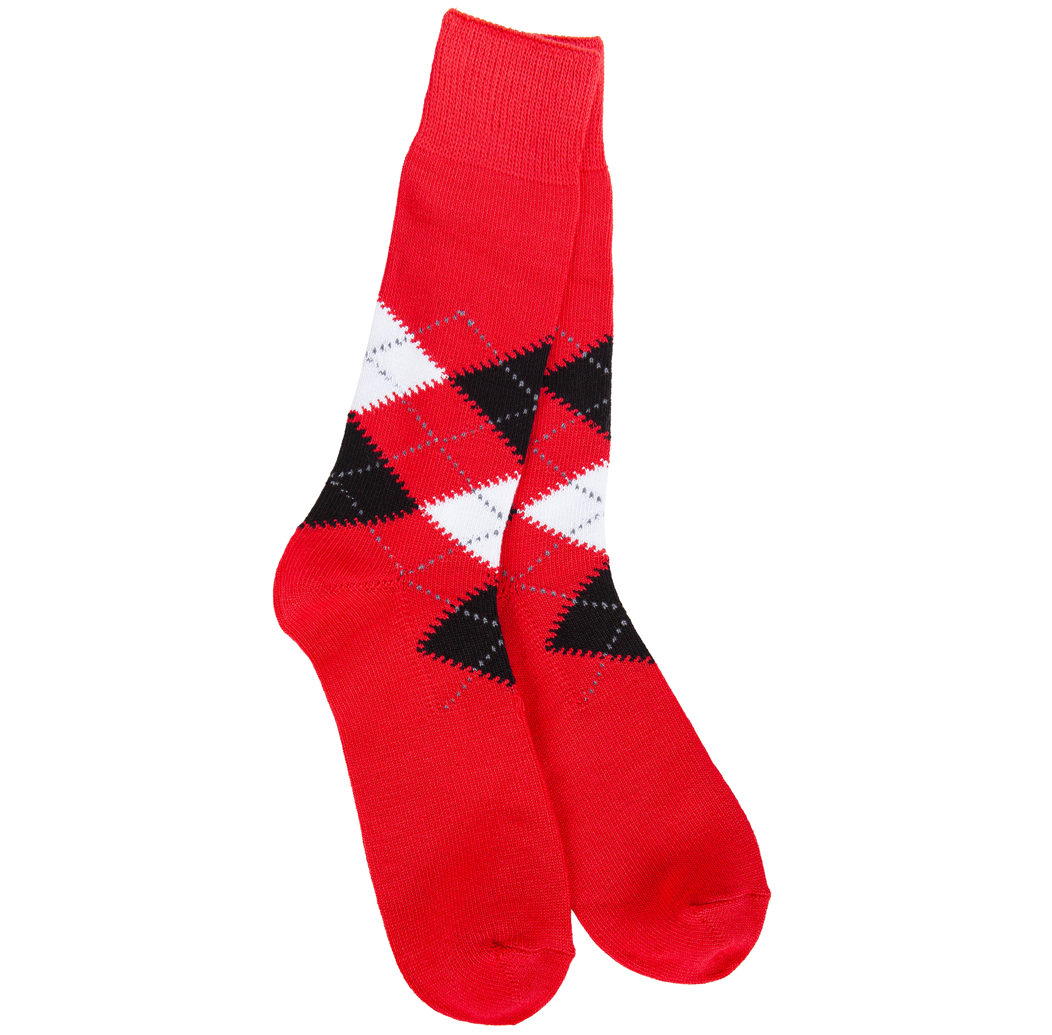 Metro Argyle Crew Red