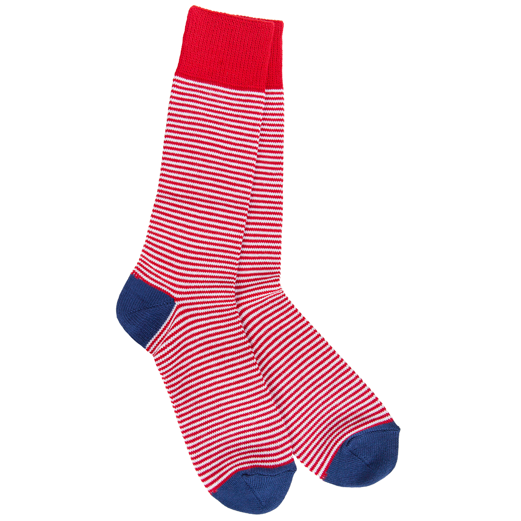 1902 Metro Stripe Crew Crimson Multi Stripe