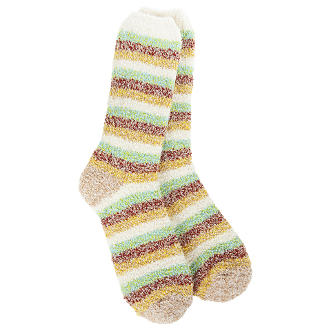 Cozy Garden Stripe Crew | Striped Socks | Colorful Socks | World's