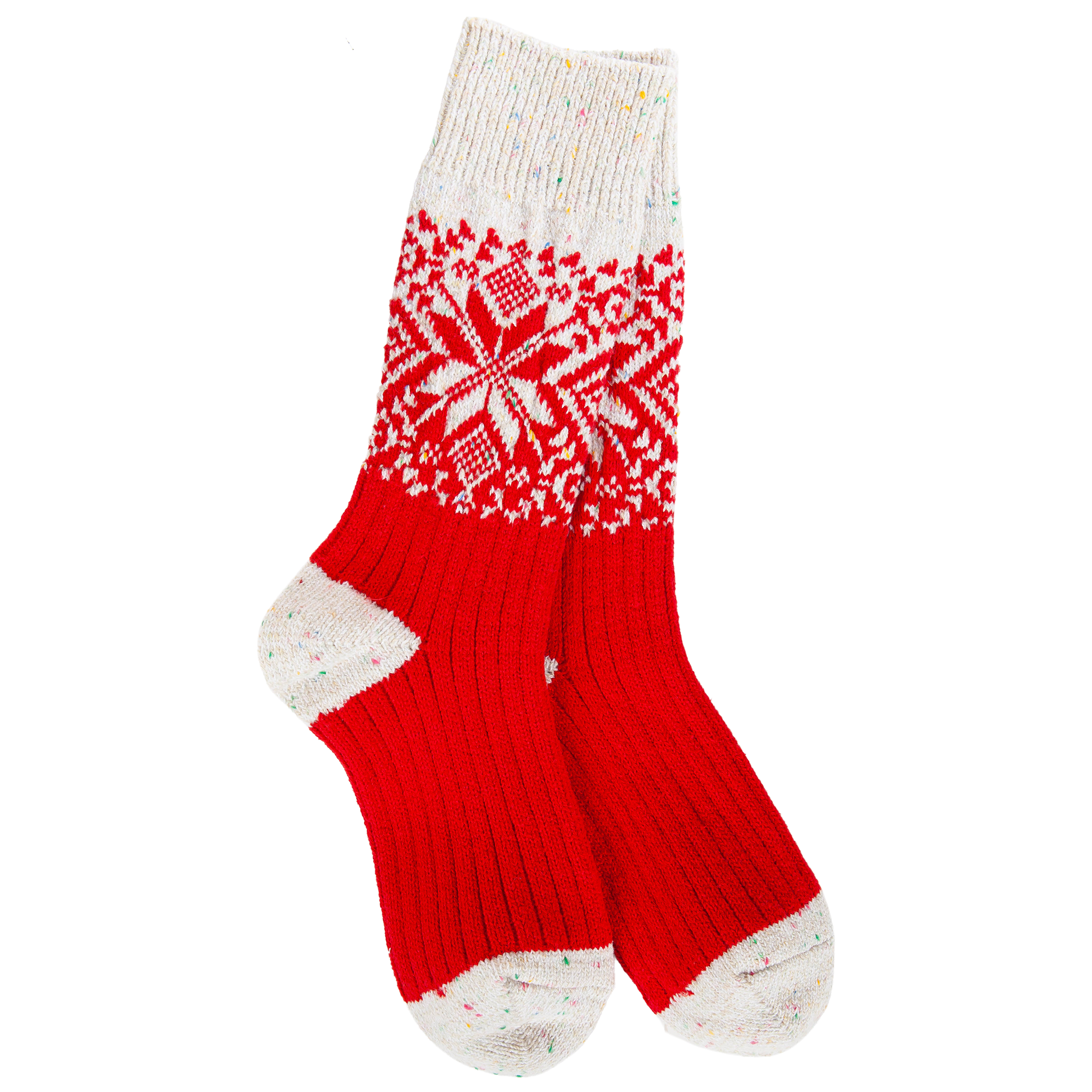 Weekend Holiday Crew Red Confetti