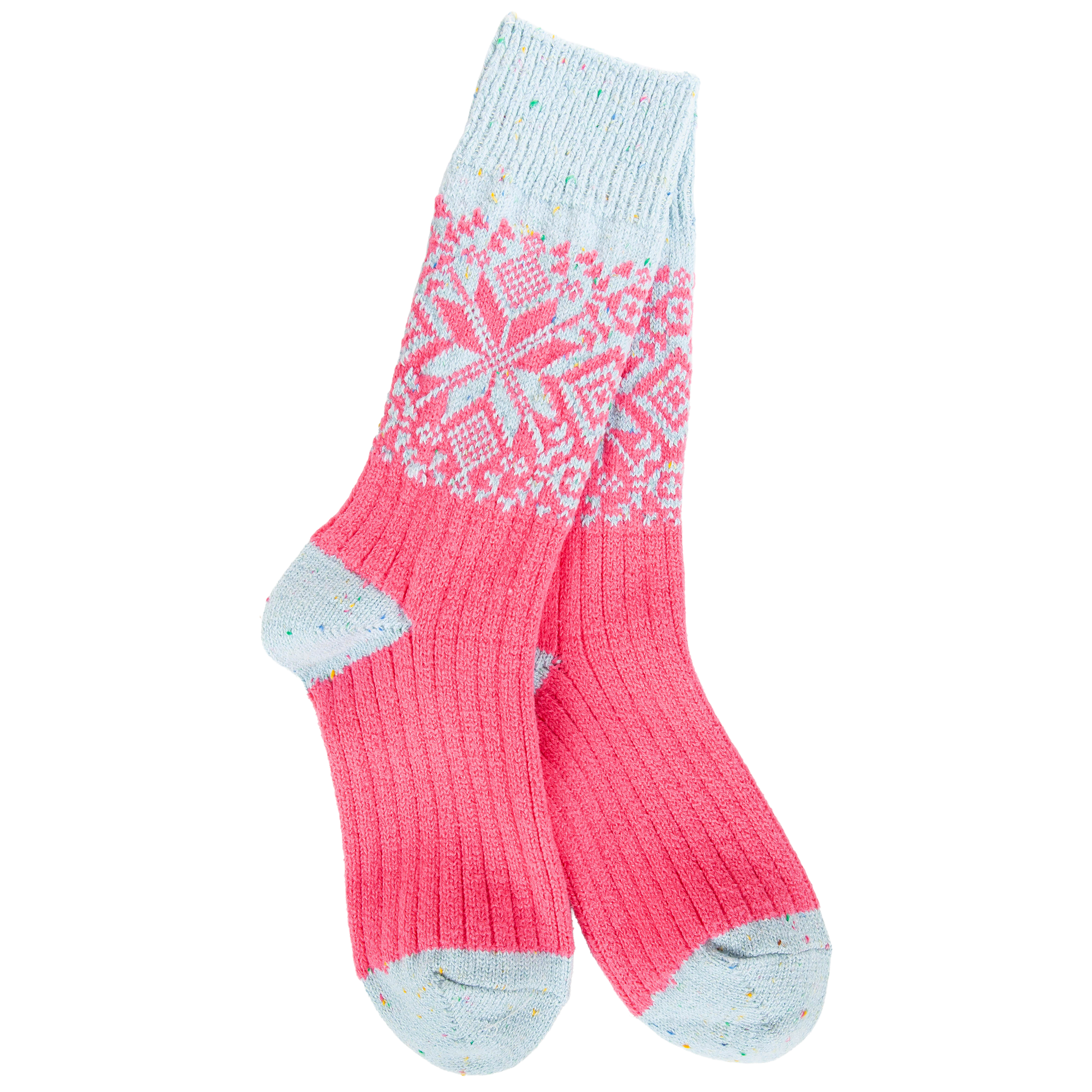 Weekend Holiday Crew Pink/Blue Confetti