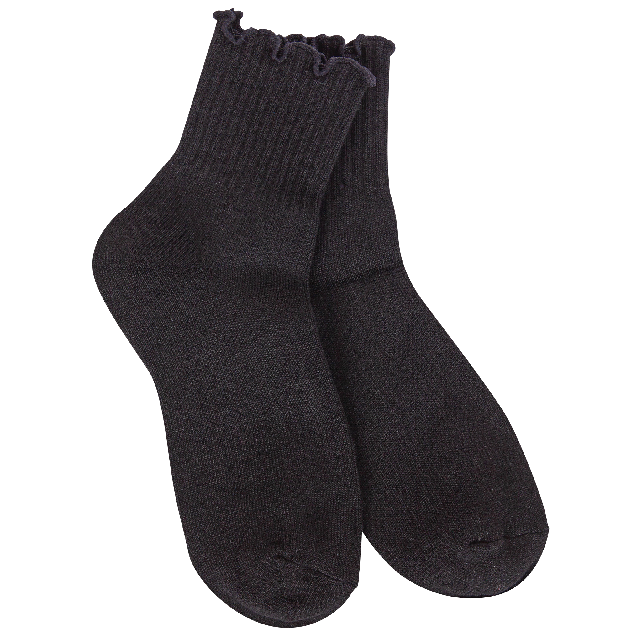 Weekend Quarter Ruffle Black