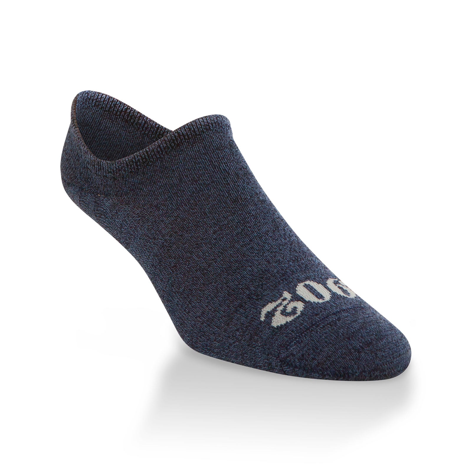 Luxe Wool No Show Steel Blue