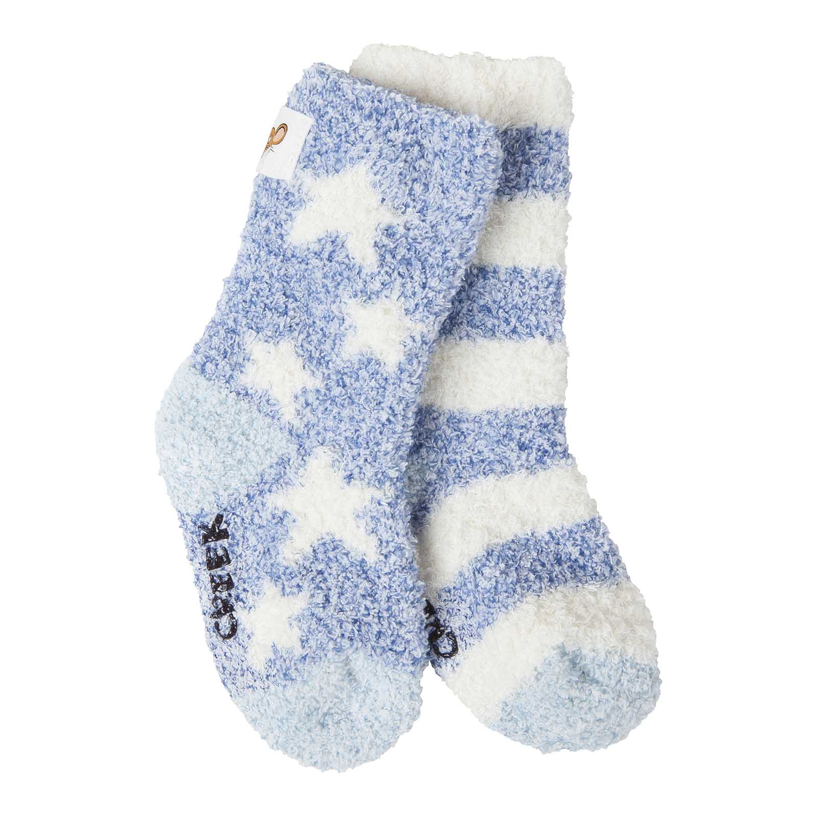 Baby Girls Super Soft & Fluffy Cosy Gripper Socks (2 Pair Pack