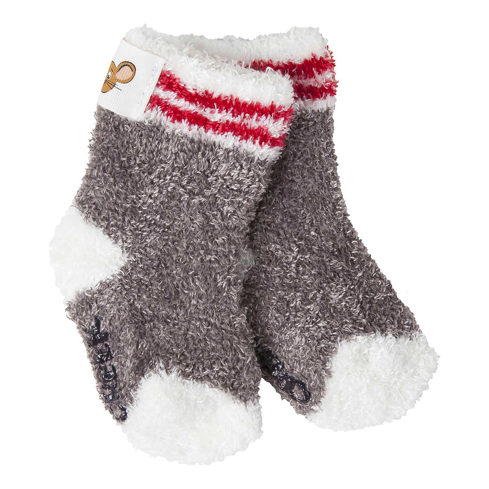 Snug Infant Cozy Crew w/Grippers Charcoal Rugby