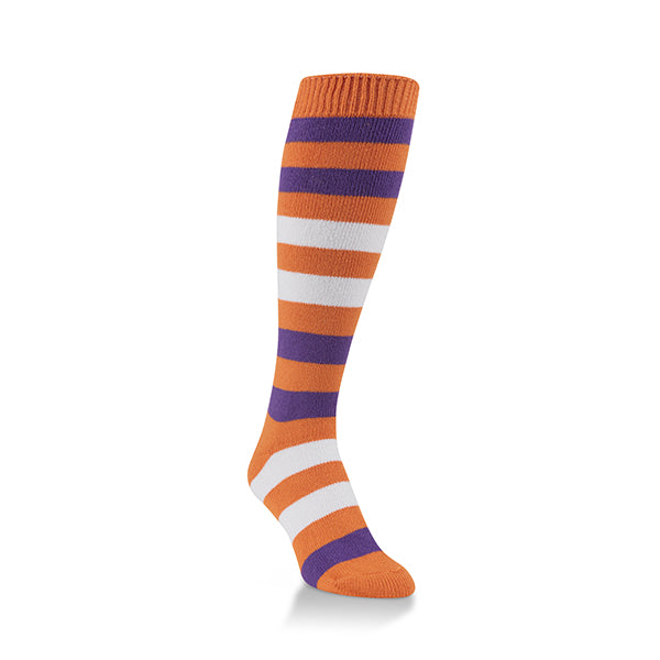 Team Tri-Color Rugby Knee-high Orange/Purple/White