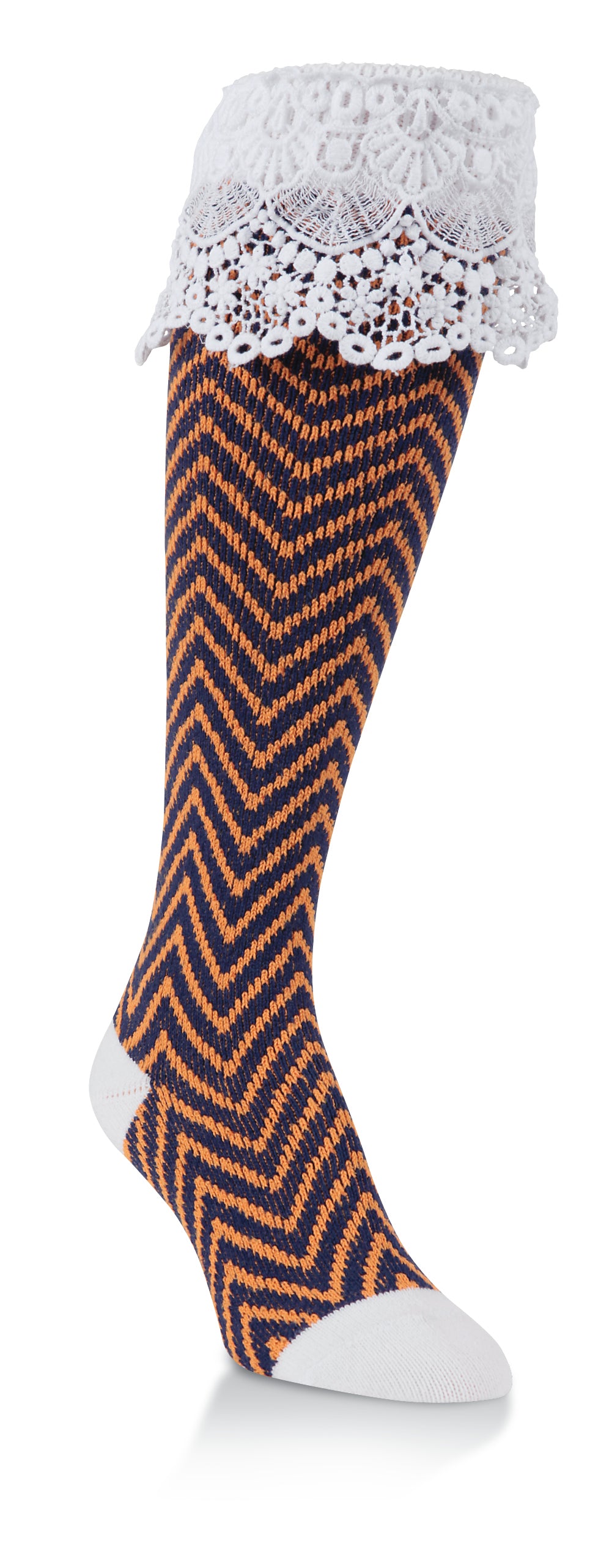 Spirit Knee High Navy Burnt Orange